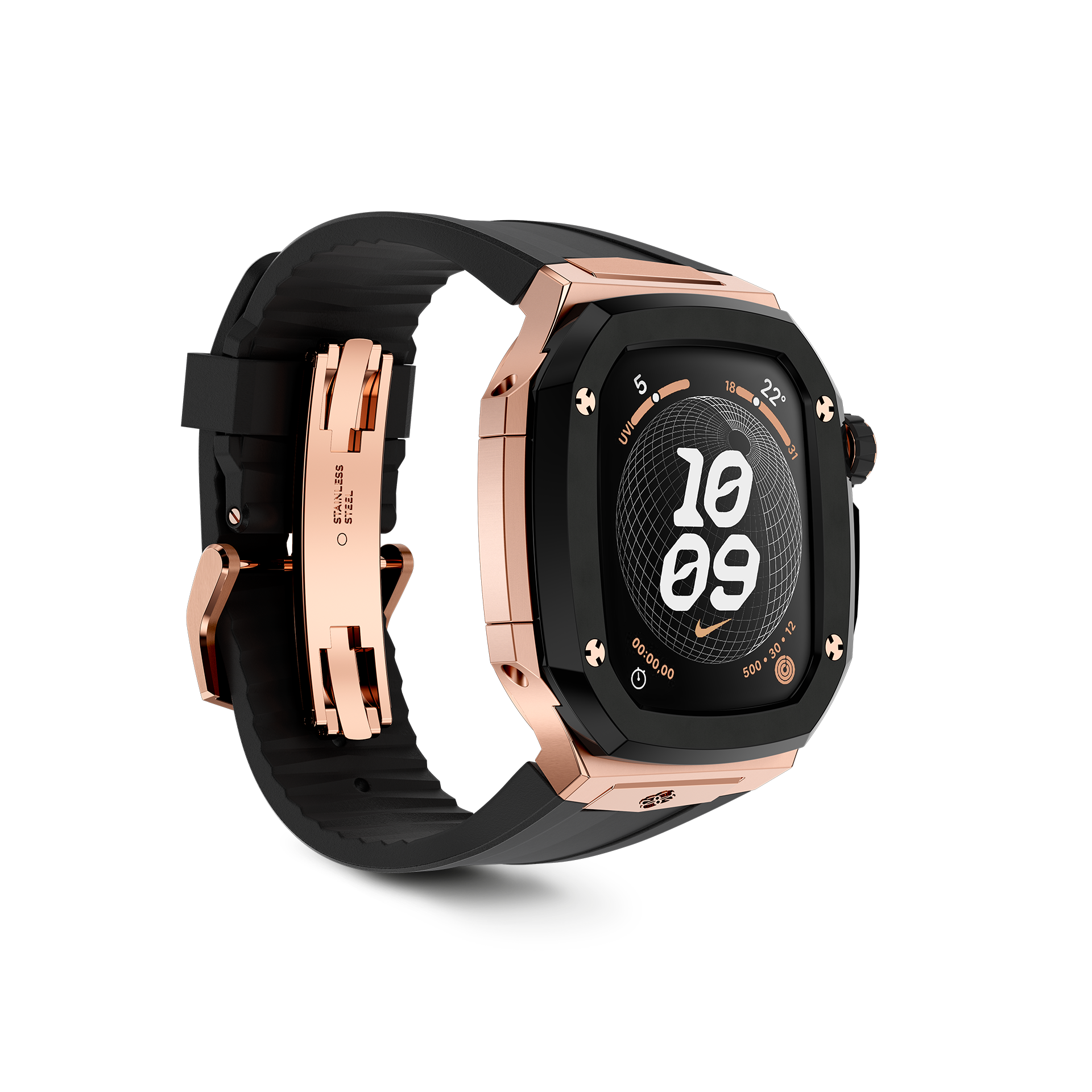 Apple Watch Case - SPIII41 - Rose Gold / Black