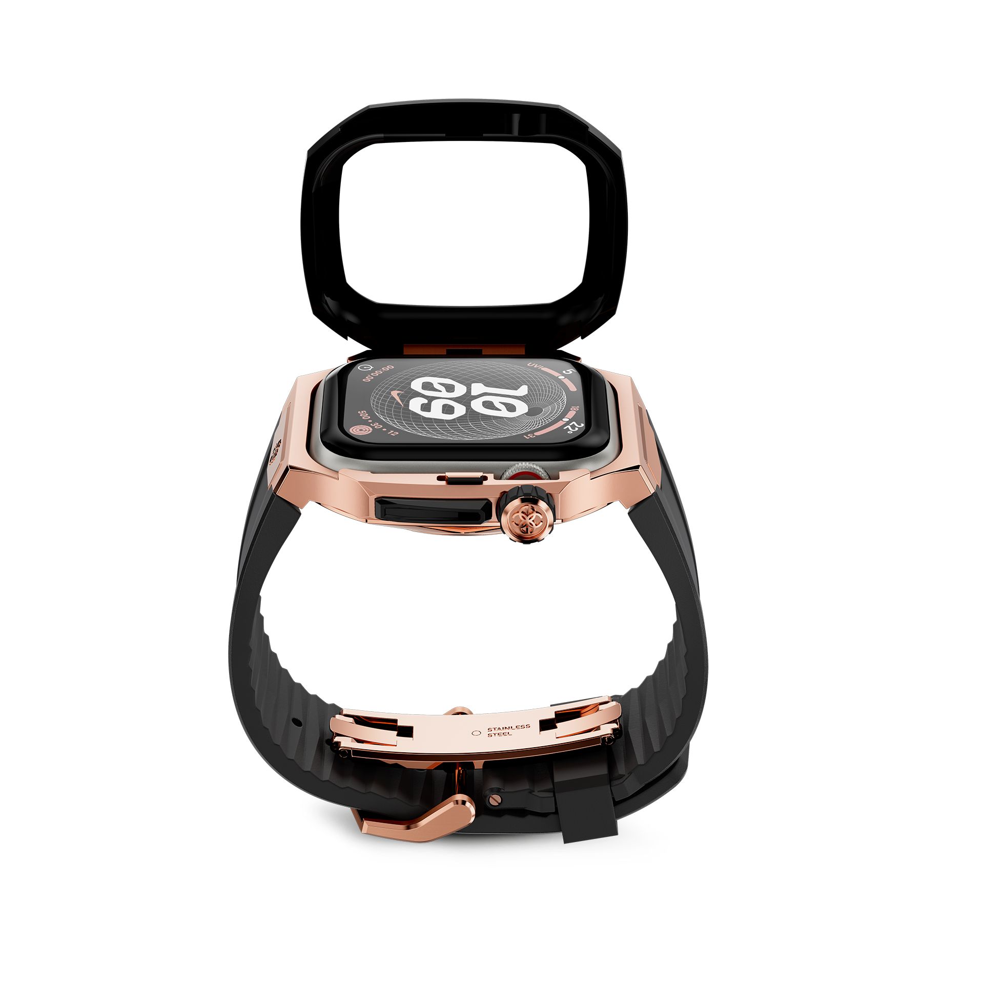 Apple Watch Case - SPIII41 - Rose Gold / Black