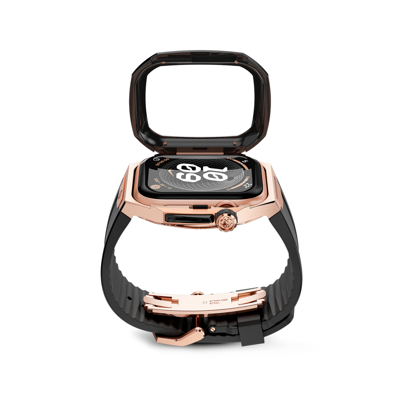 Apple Watch Case - SPIII45 - Rose Gold / Black