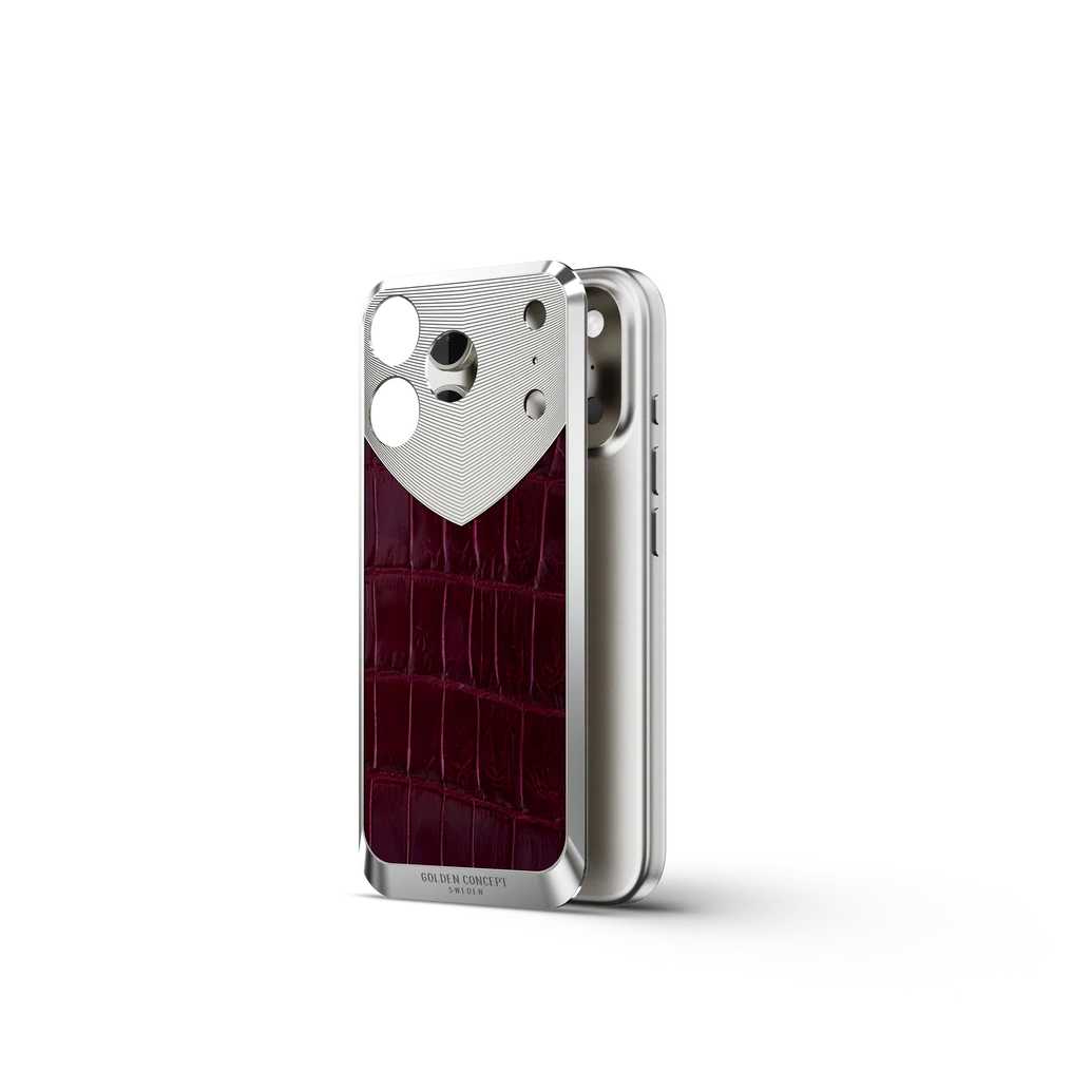 iPhone Case / RST17 - Magnetic Shield Alligator Edition - Maroon