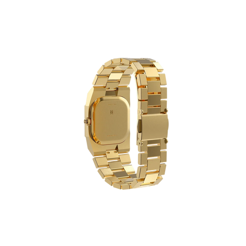 Octagonal Clou de Paris Diamond Watch - Golden Spring