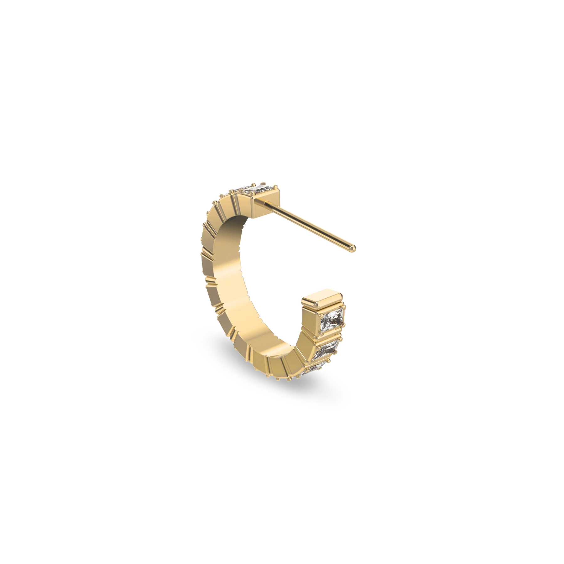 'Parthènope' Gemstone Hoop Earrings