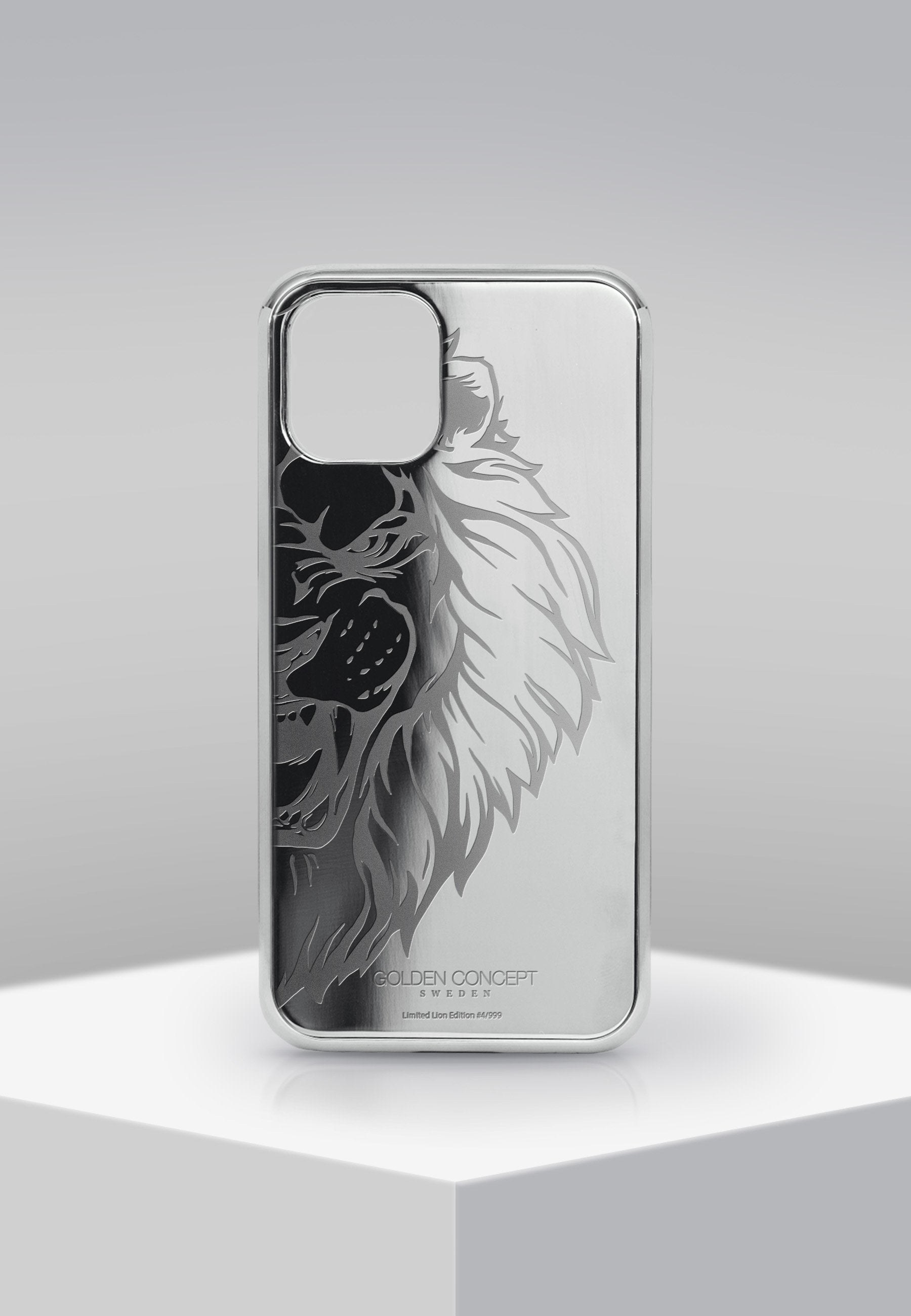 Luxury silver case iPhone 12 Golden Concept 