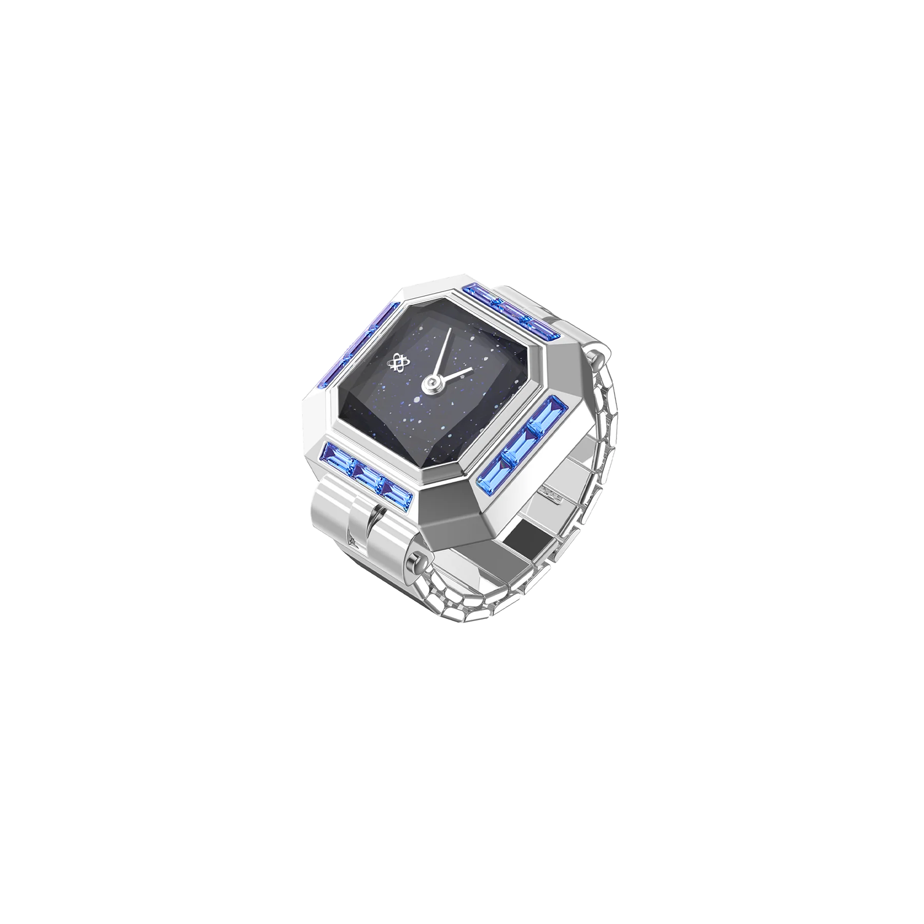 Sofia Prism Cocktail Watch Ring - Starry Night