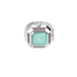 Sofia Prism Cocktail Watch Ring - Mint Chocolate