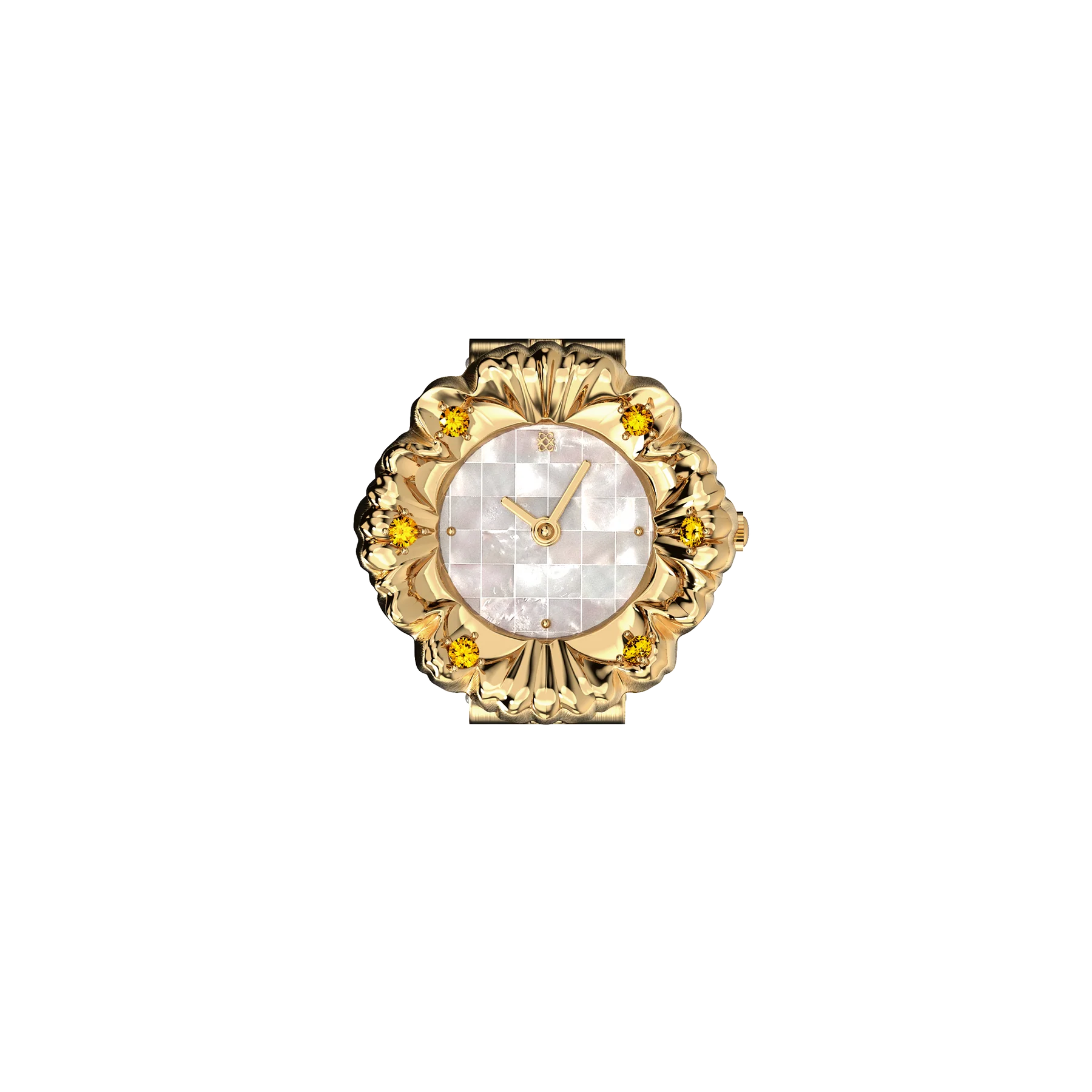 Baroque Watch Ring - Nacre