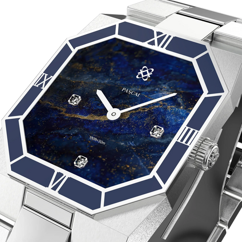 Octagonal Enamel Diamond Watch - Galactic Quest