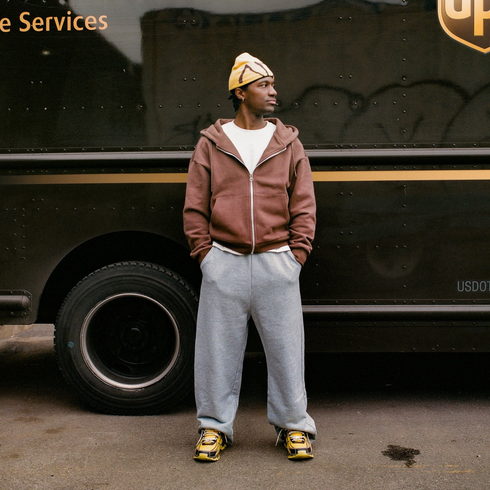 NY BEANIE (YELLOW/BROWN)