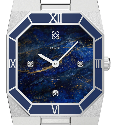 Octagonal Enamel Diamond Watch - Galactic Quest