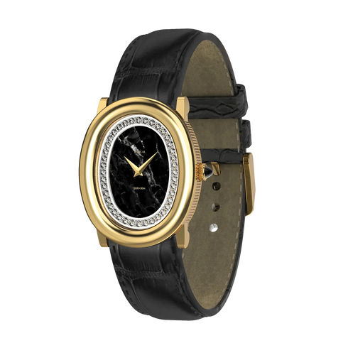Oval Royale Diamond Watch - Twilight Marble