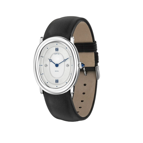 Oval Bubble Diamond Watch - Azure Frost