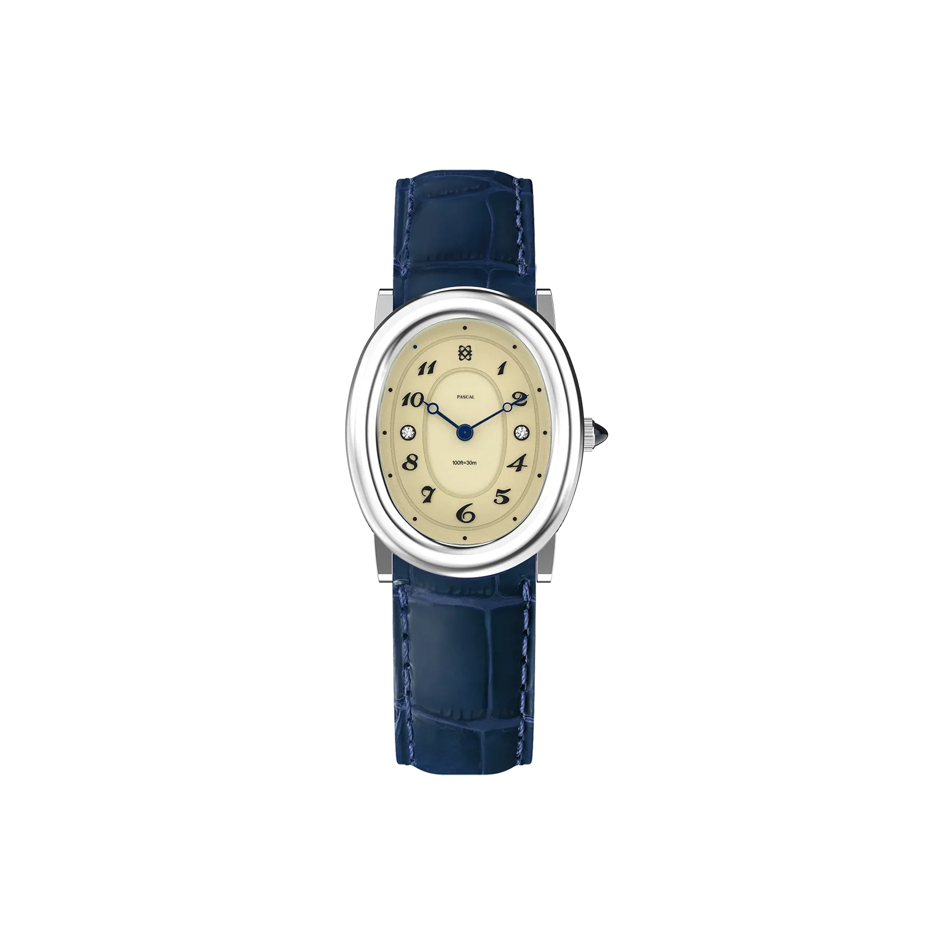 Oval Bubble Diamond Watch - Abysmal Sea