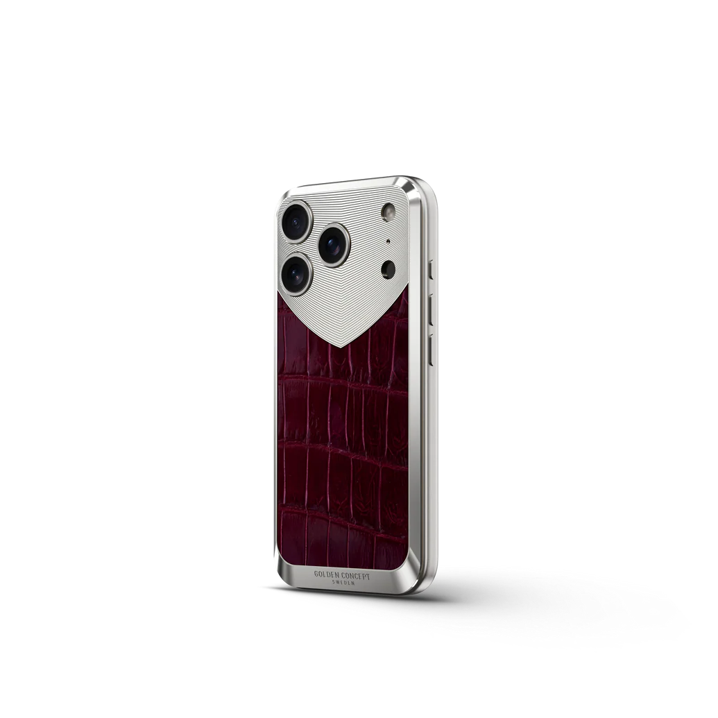 iPhone Case / RST17 - Magnetic Shield Alligator Edition - Maroon
