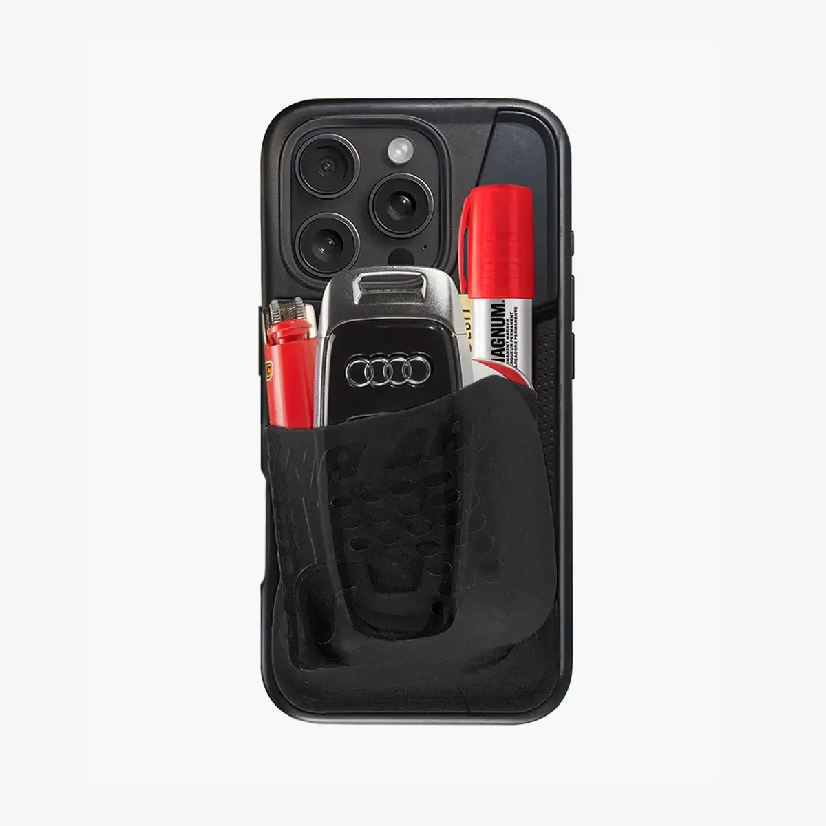 Flex Pouch™ Phone Case - BLACK/BLACK