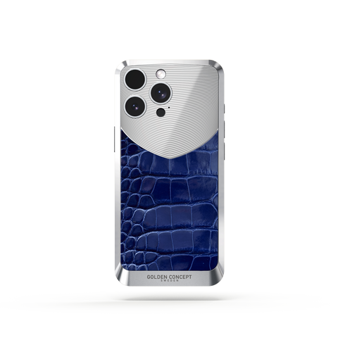iPhone Case / RST16 - Magnetic Shield Alligator Edition - Glossy Blue