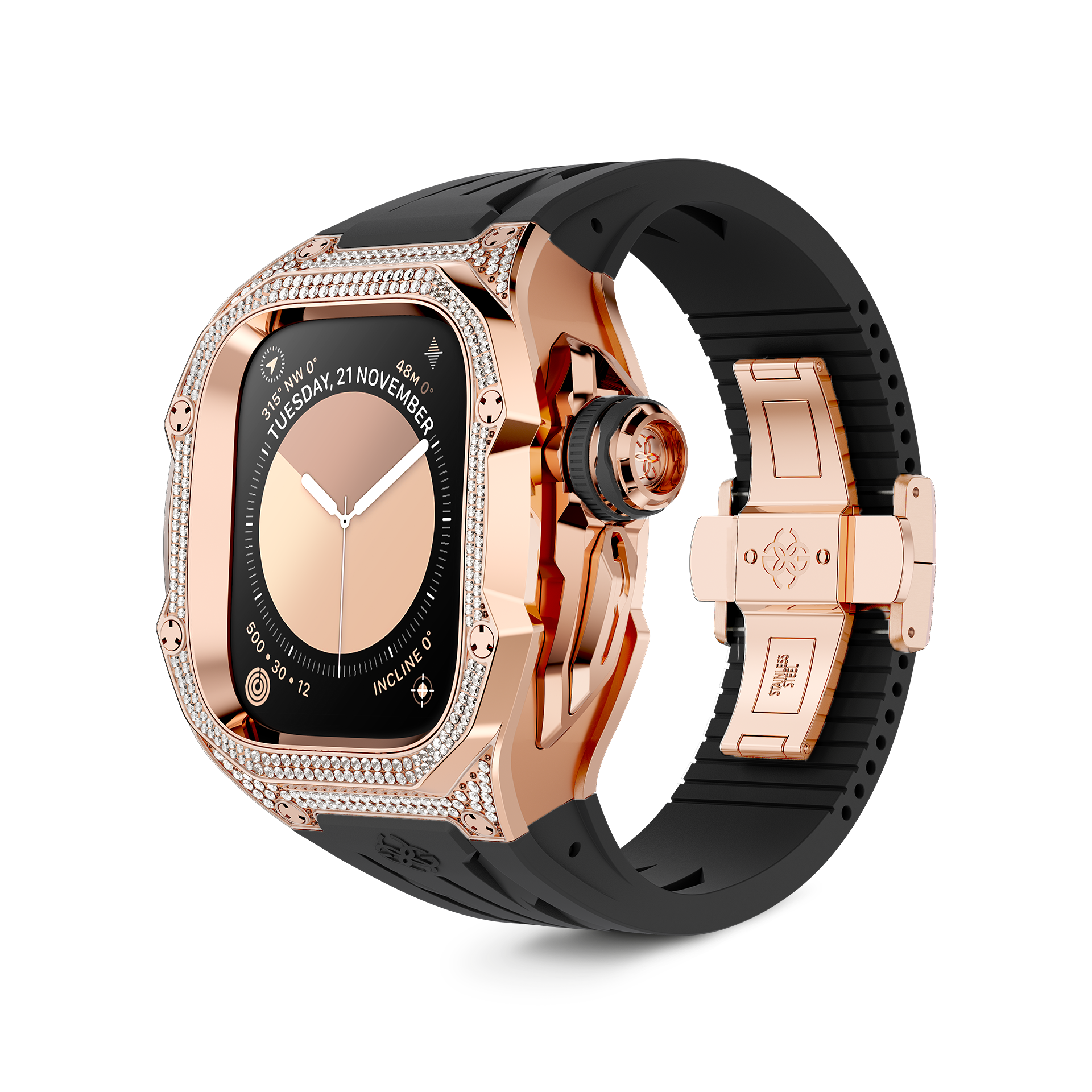 Apple Watch Case / RSTIII49 - AMBER ROSE BLACK