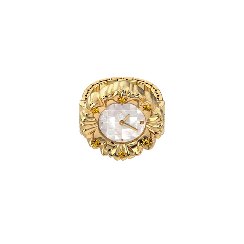 Baroque Watch Ring - Nacre