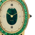 Oval Halo Diamond Watch - Greenery Crown
