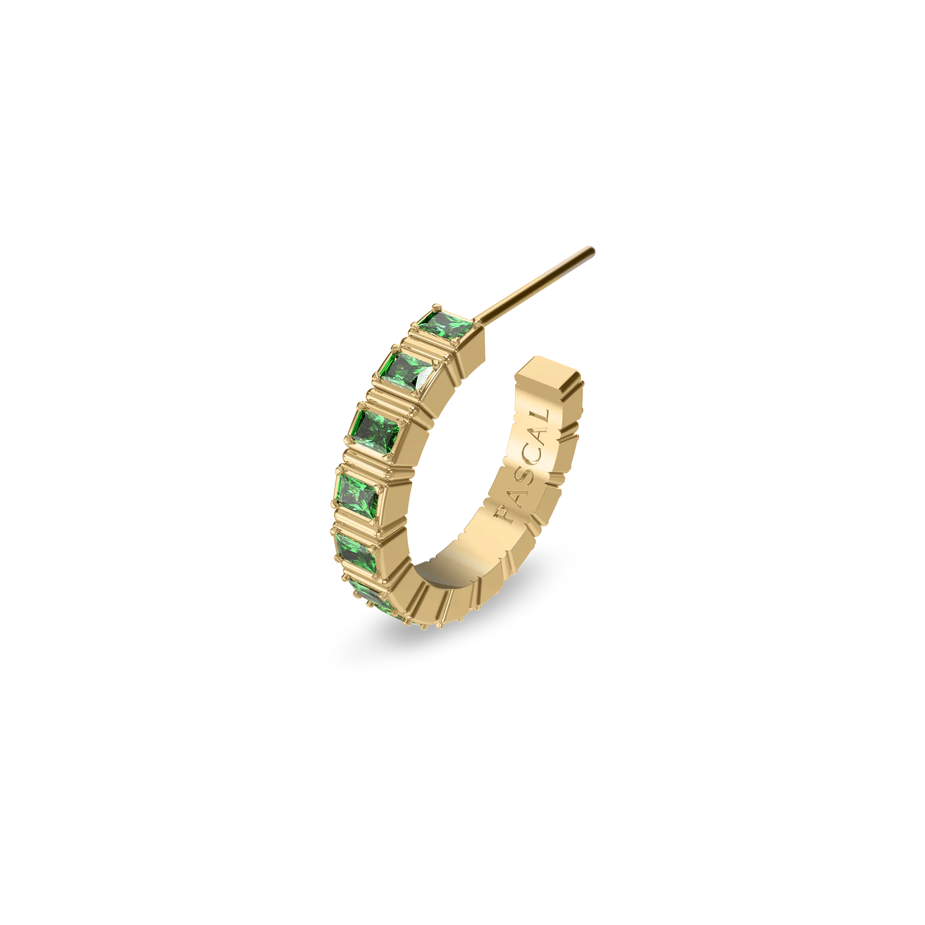 'Parthènope' Gemstone Hoop Earrings