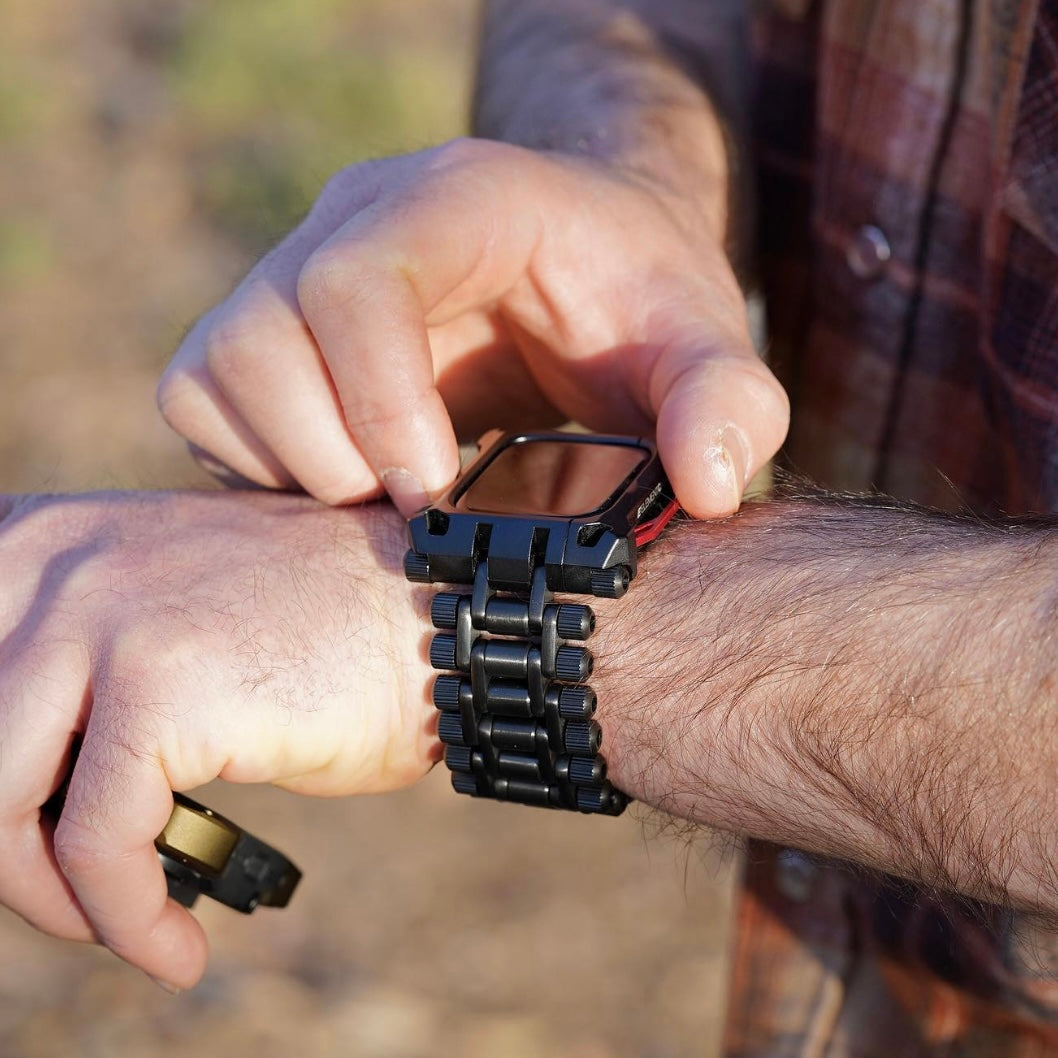 Apple Watch Case - Black Ops - Black / Red