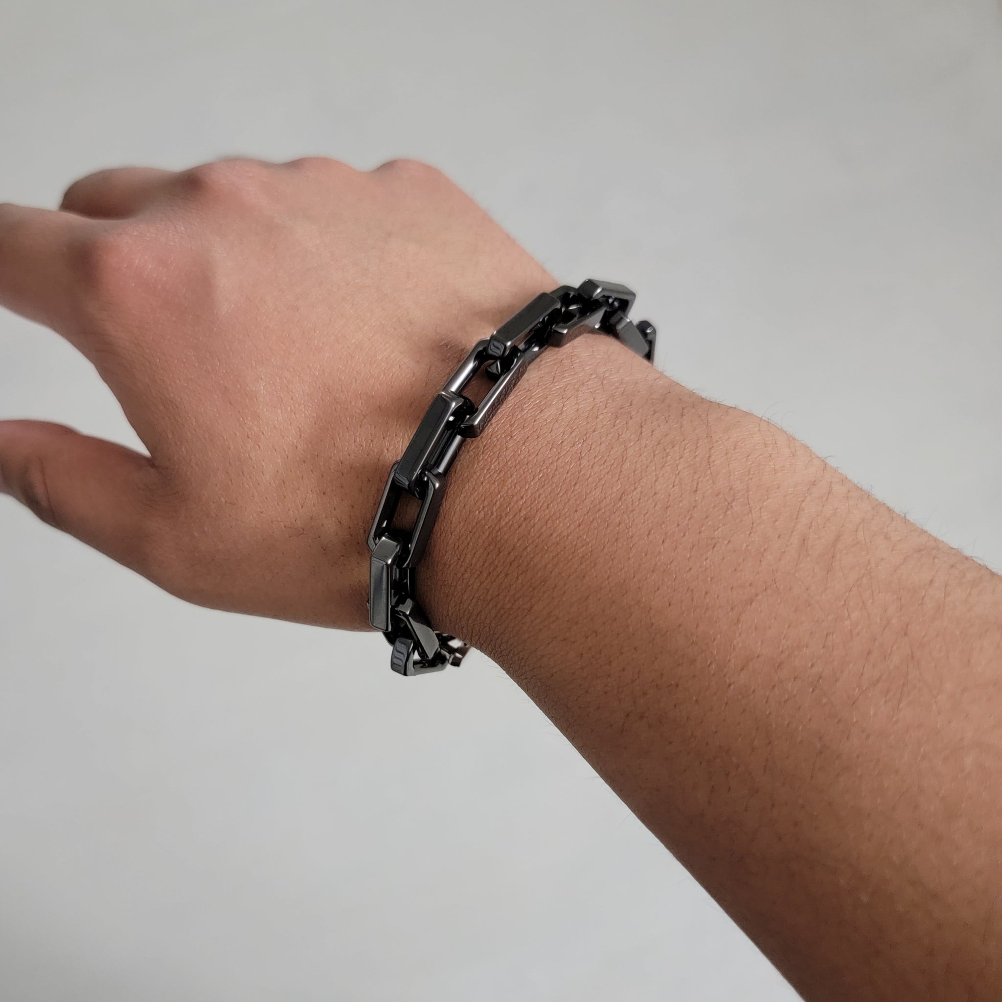 Black Urchin Link Bracelet