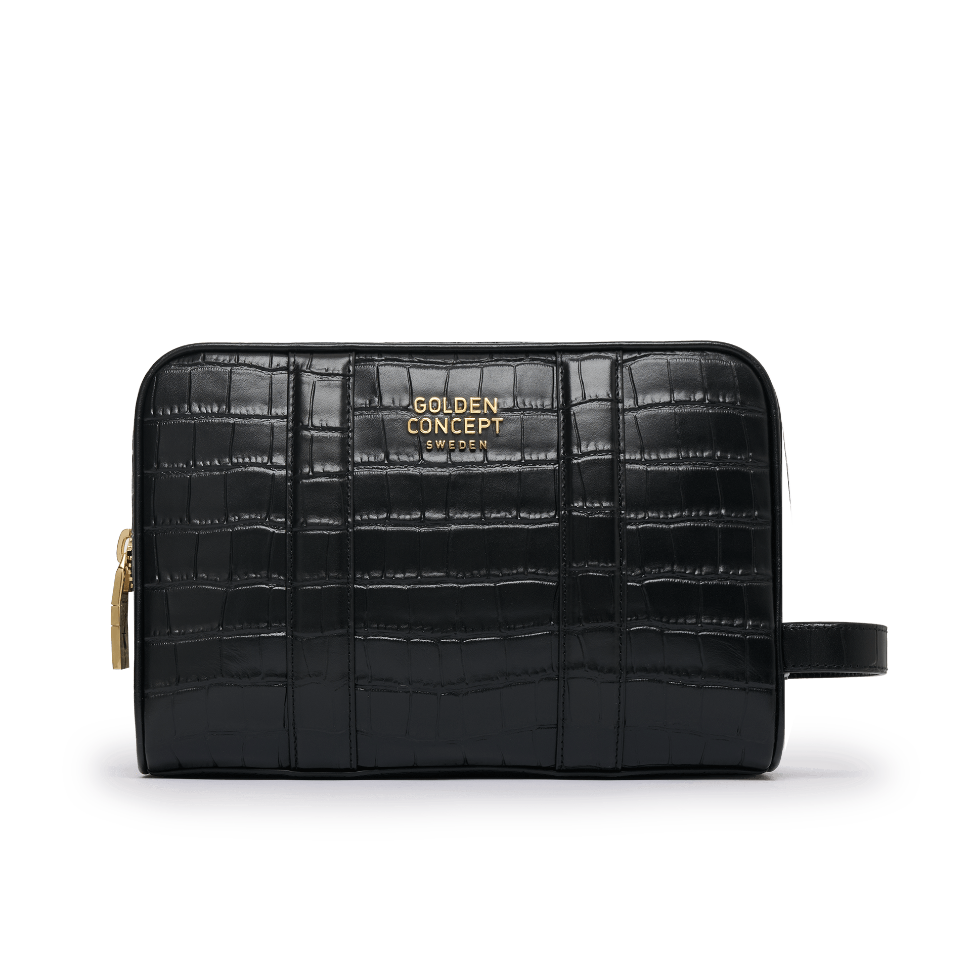 Toiletry Bag / Croco Embossed - Large