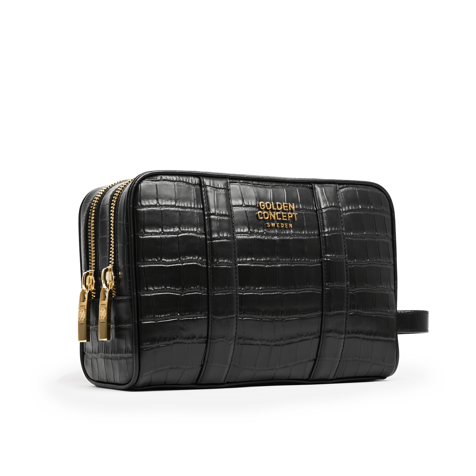 Toiletry Bag / Croco Embossed - Large