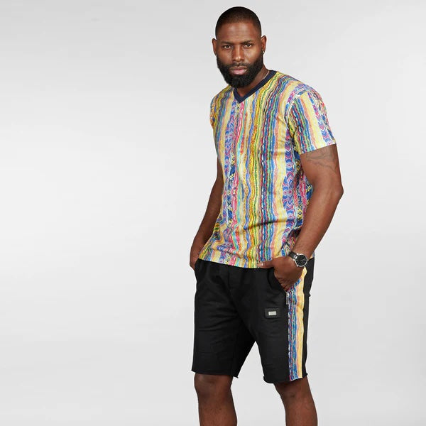 COOGI - TRIBUTE ALL-OVER V-NECK TEE