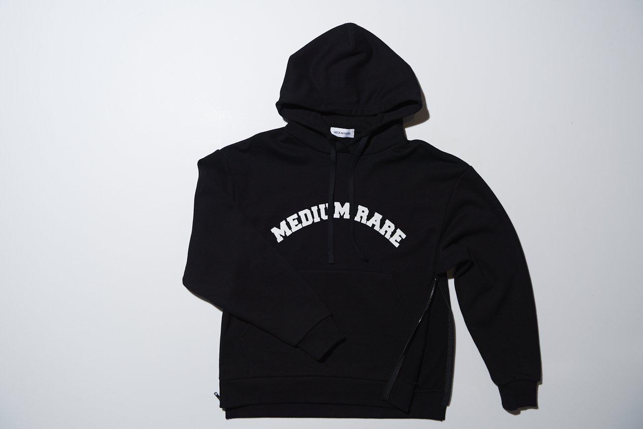 Arch Logo Hoodie Black-MEDIUM RARE-principeprive