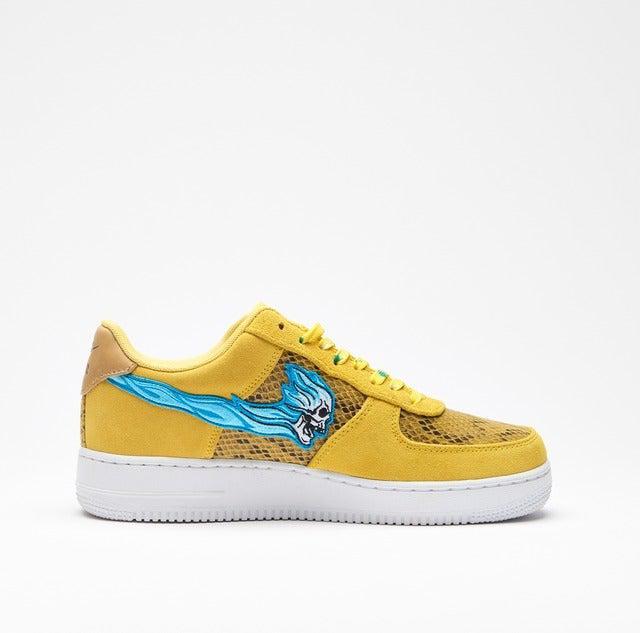 BURNING SKULL ICE AF1 LOW SNEAK YEL-STILLALIVE-principeprive