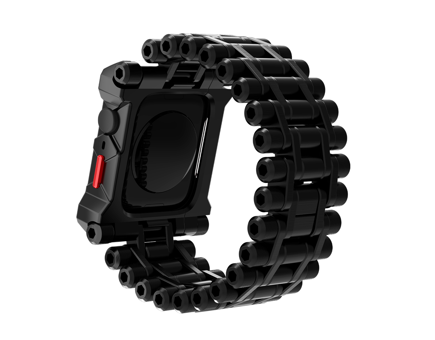 Apple Watch Case - Black Ops - Black / Red