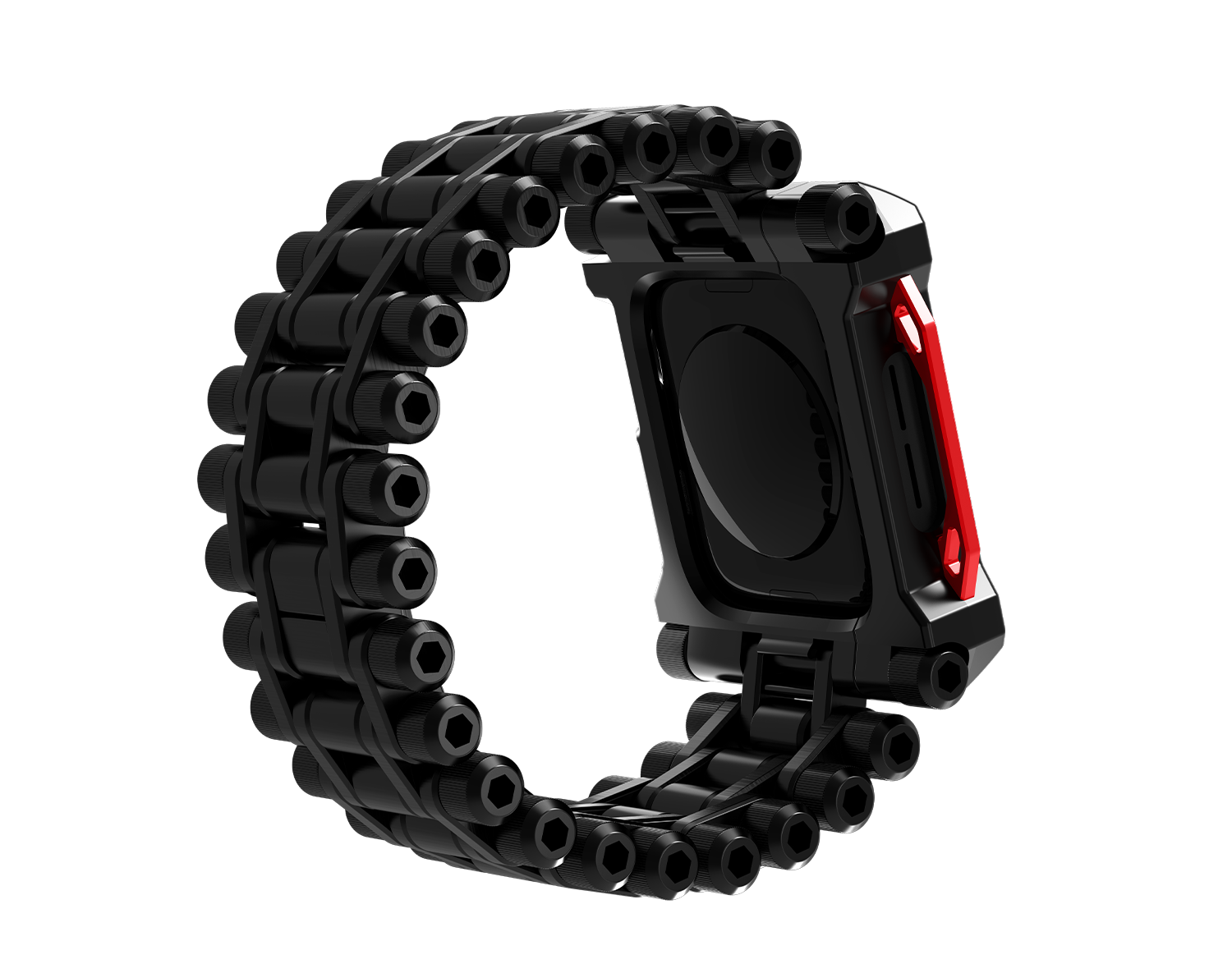 Apple Watch Case - Black Ops - Black / Red 