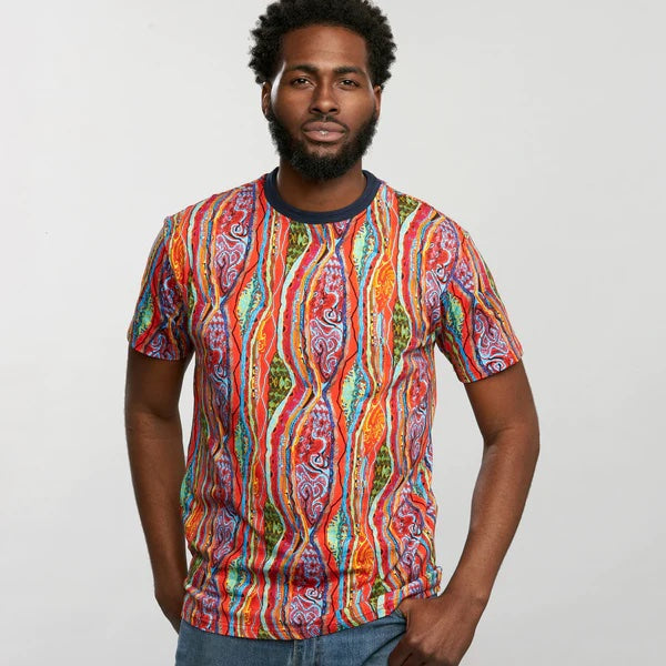 COOGI - SUNSET CLASSIC ALL-OVER CREW NECK TEE