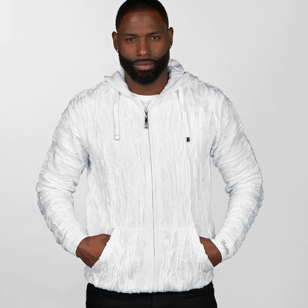 COOGI - WHITE OUT ZIP HOODY, LIMITED EDITION