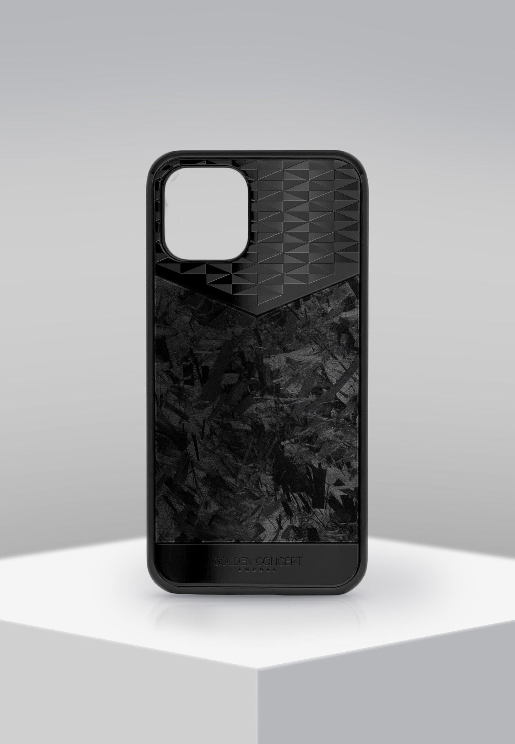 IPHONE CASE - FORGED CARBON BLK-GOLDEN CONCEPT-principeprive