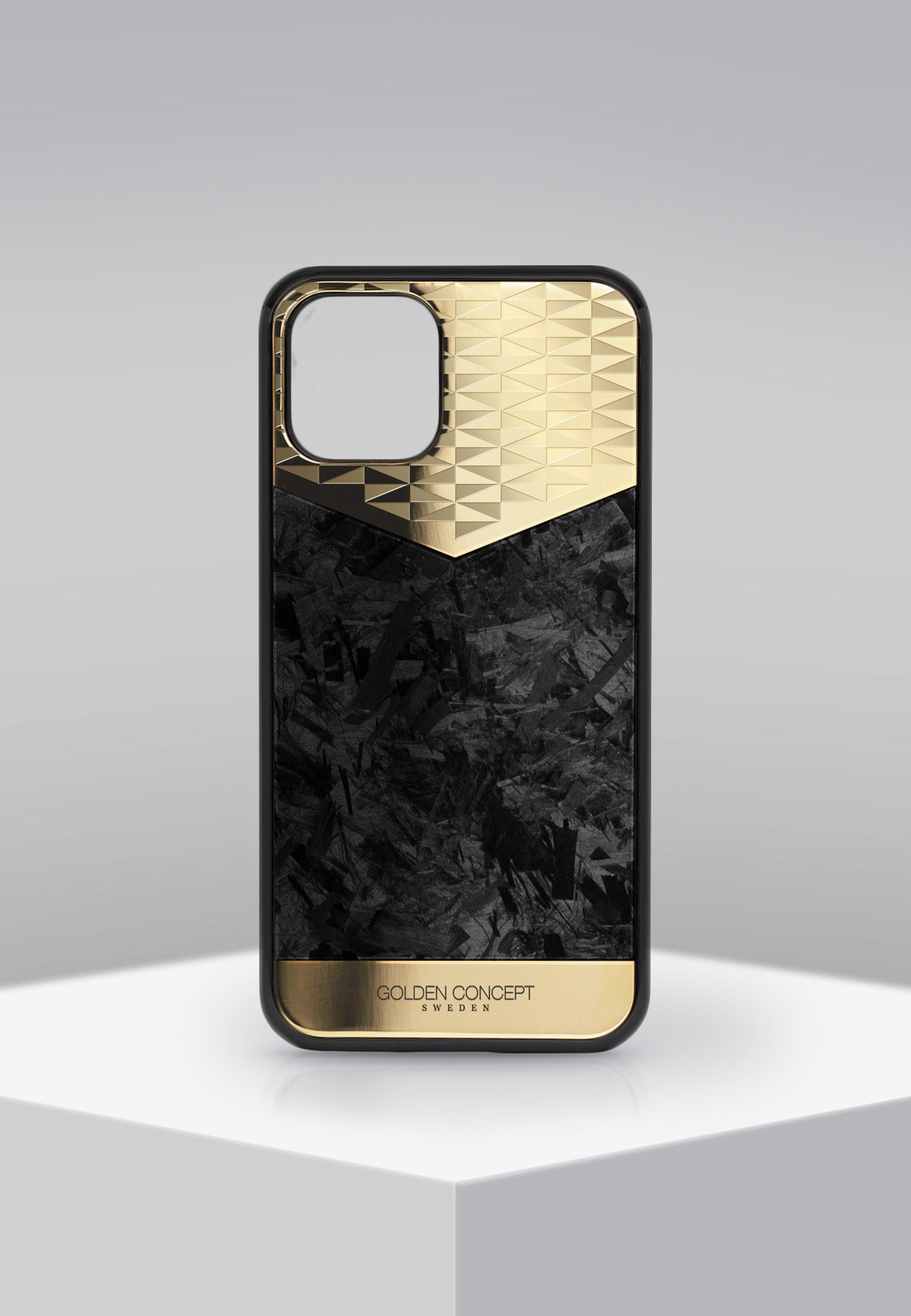 IPHONE CASE - FORGED CARBON GOLD-GOLDEN CONCEPT-principeprive