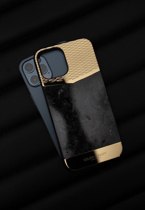 IPHONE CASE - FORGED CARBON GOLD-GOLDEN CONCEPT-principeprive