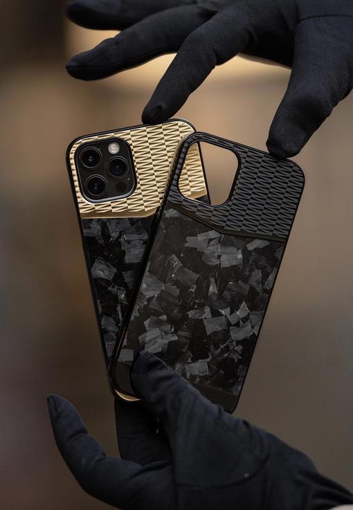 IPHONE CASE - FORGED CARBON GOLD-GOLDEN CONCEPT-principeprive