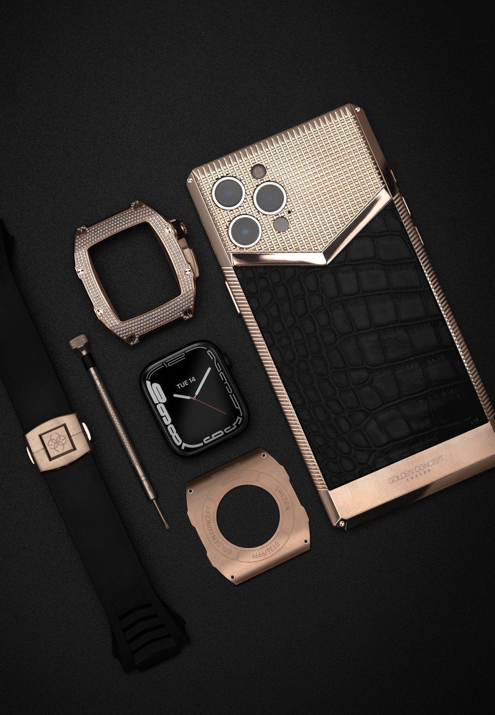 IPhone case - CL13 Rose Gold/Black-GOLDEN CONCEPT-principeprive