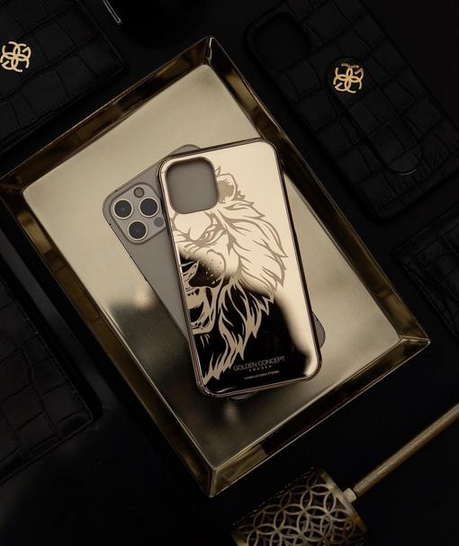 IPhone case - LIMITED LION GOLD-GOLDEN CONCEPT-principeprive