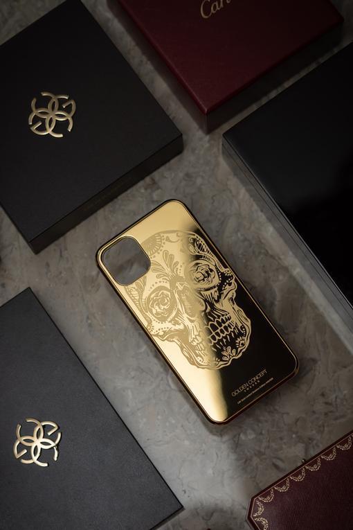 IPhone case - LIMITED SKELTON GOLD-GOLDEN CONCEPT-principeprive