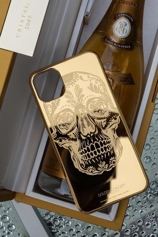 IPhone case - LIMITED SKELTON GOLD-GOLDEN CONCEPT-principeprive