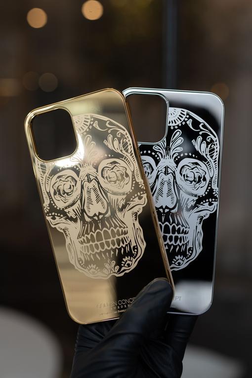 IPhone case - LIMITED SKELTON SILVER-GOLDEN CONCEPT-principeprive