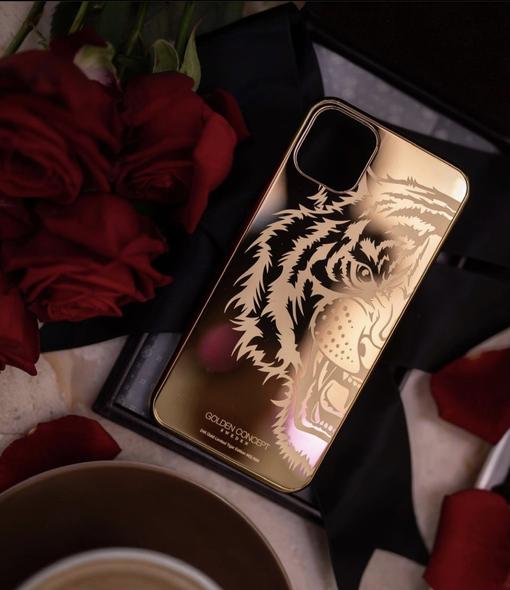 IPhone case - LIMITED TIGER GOLD-GOLDEN CONCEPT-principeprive