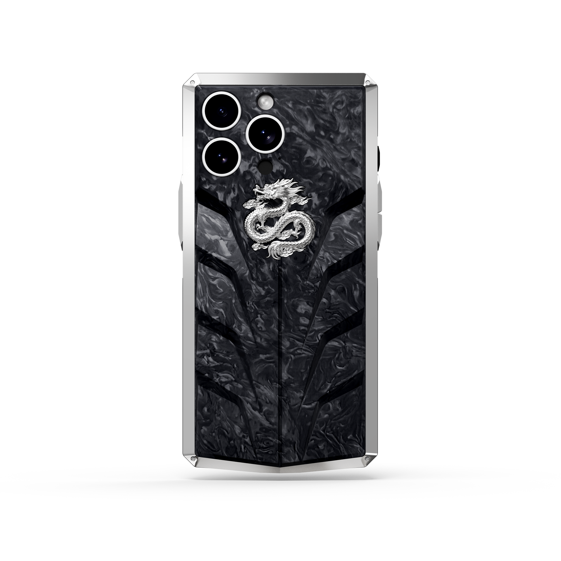 iPhone Case / RSC15 - Silver Dragon