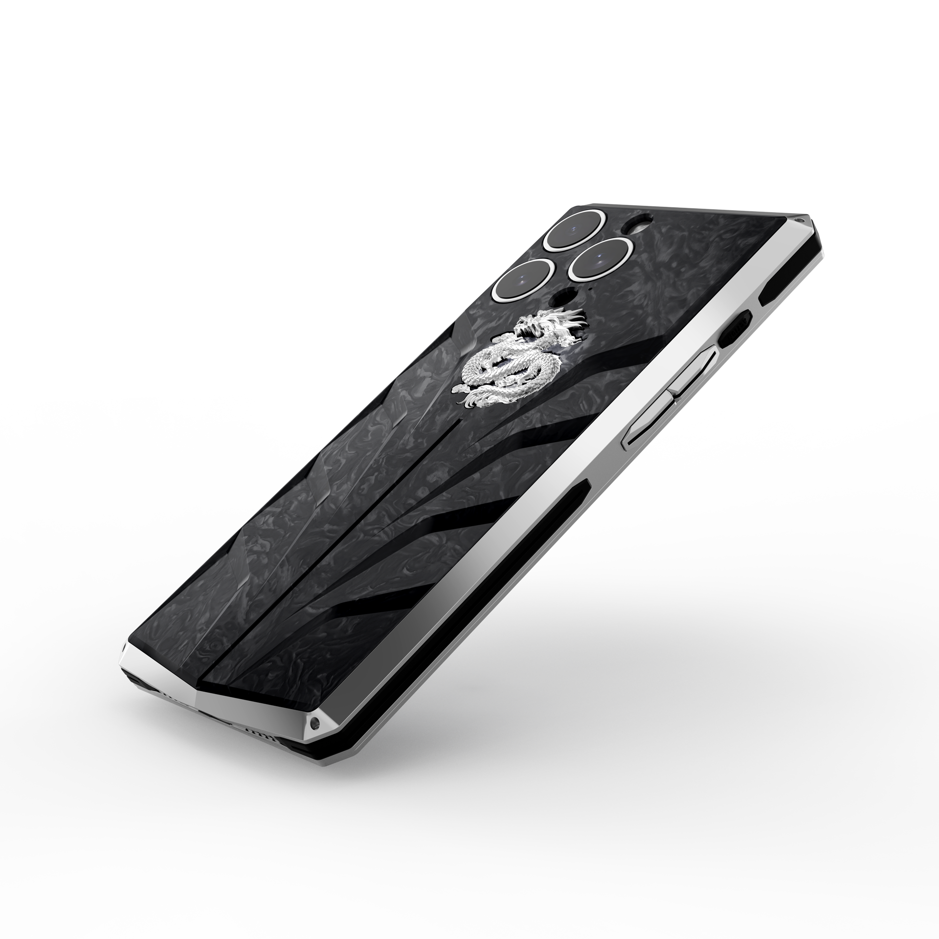 iPhone Case / RSC15 - Silver Dragon