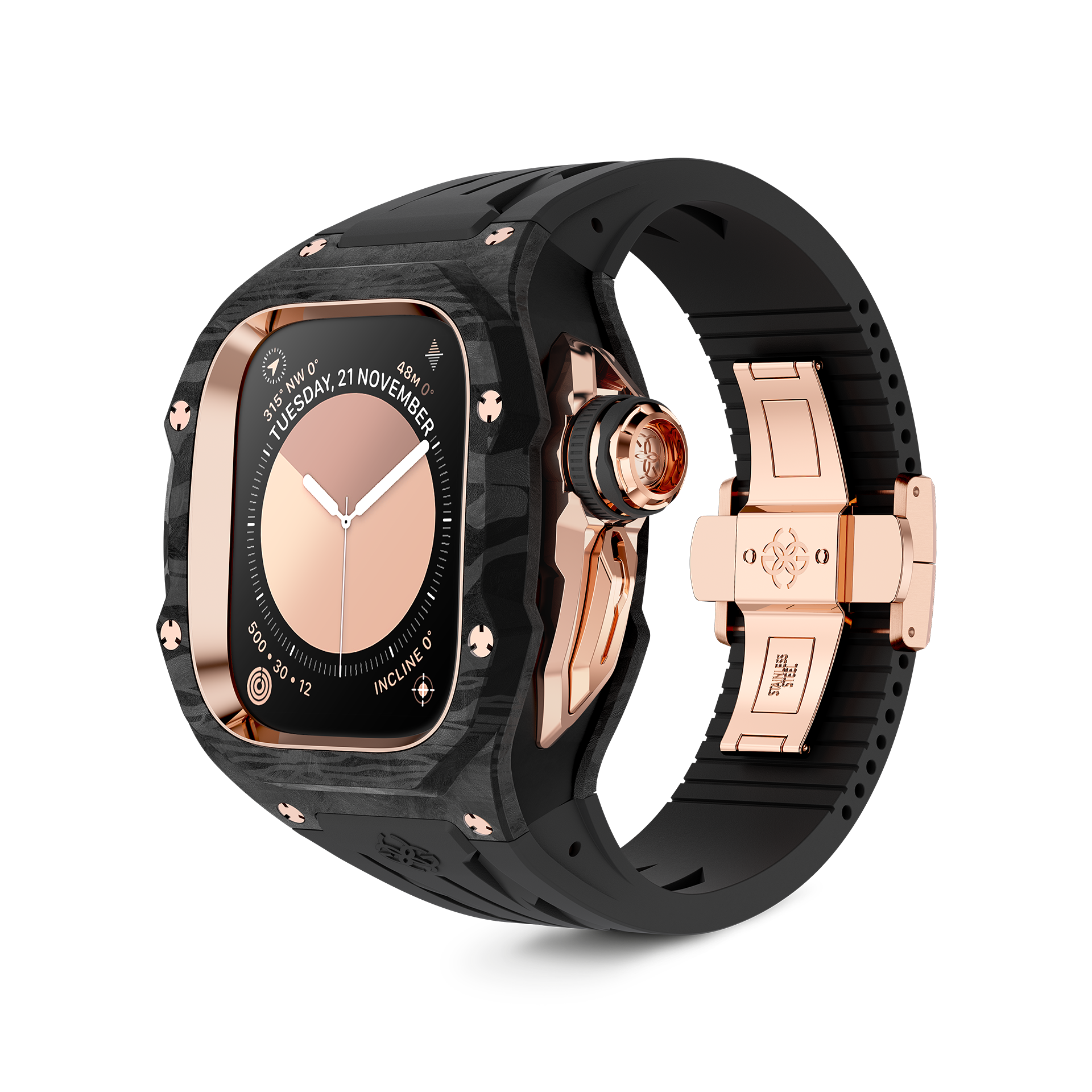 Apple Watch Case / RSCIII49 - Rose Gold Carbon