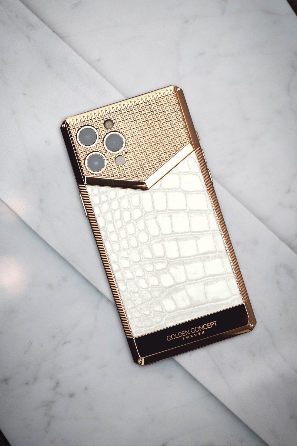 【予約商品】IPhone case - CL13 Rose Gold/White-GOLDEN CONCEPT-principeprive