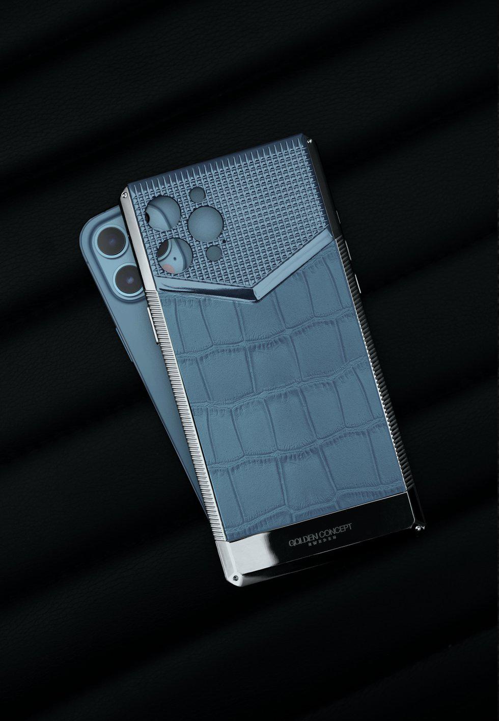 【予約商品】IPhone case - CLS13 Silver/Siera Blue-GOLDEN CONCEPT-principeprive