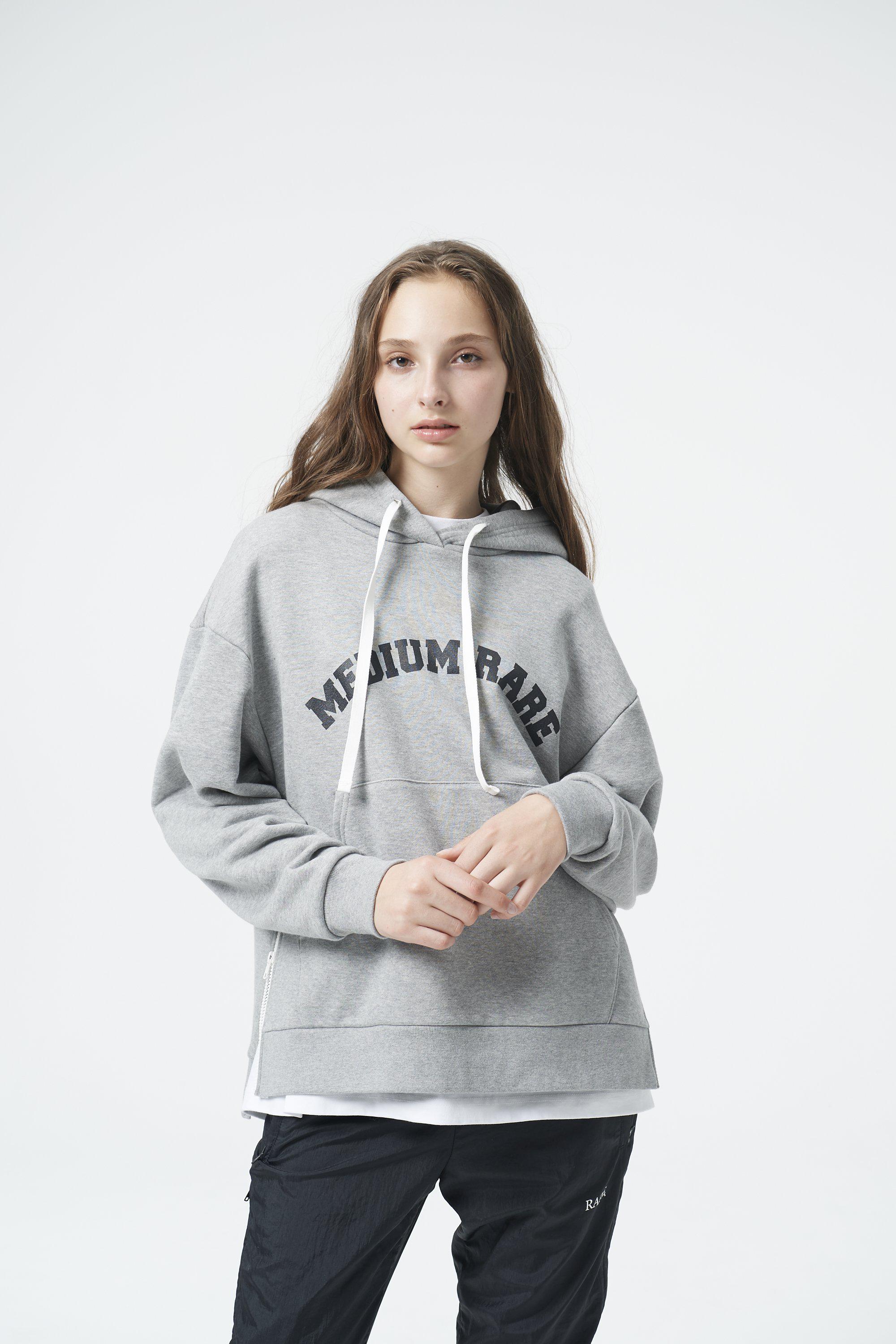 Arch Logo Hoodie Gray-MEDIUM RARE-principeprive